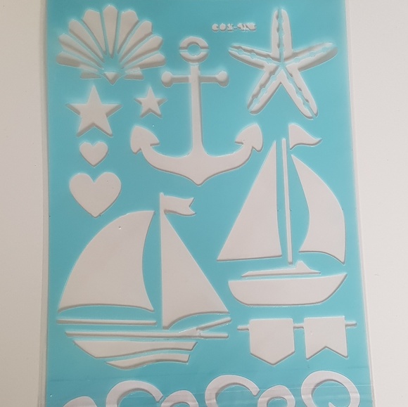 CLEARANCE Reusable Stencil Pochoir, Set of 3 - Picture 4 of 7